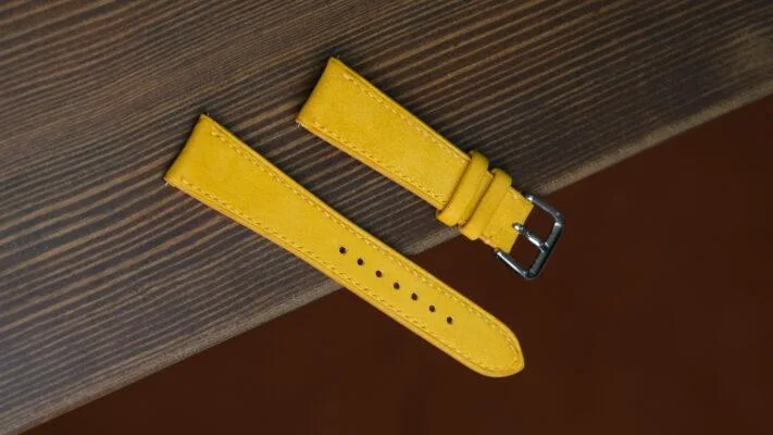 Dây Da Đồng Hồ - Da Nubuck - Gray - Hình 2