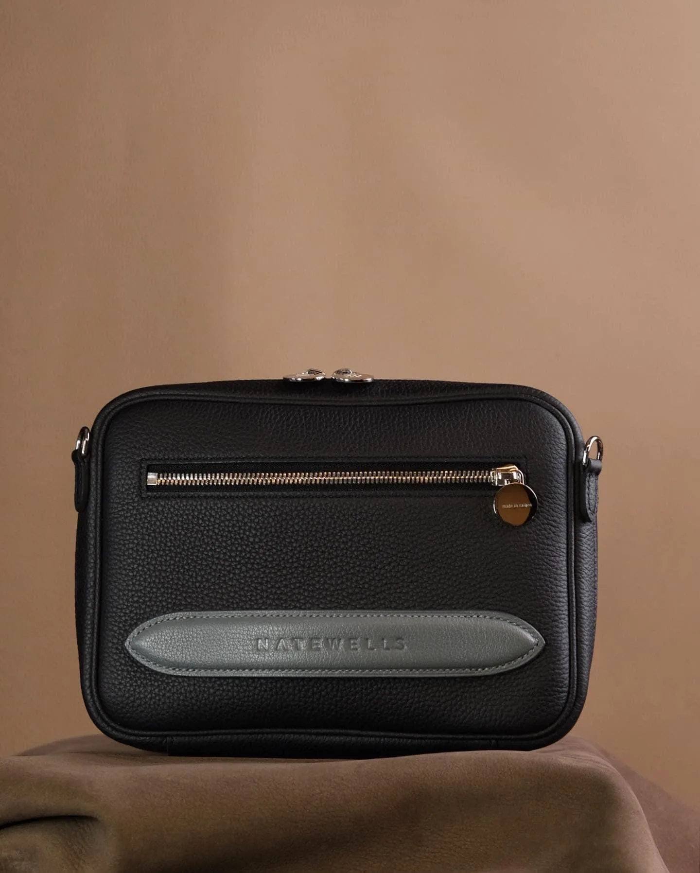 Natawell Bag - Da Togo - Black - Hình 2