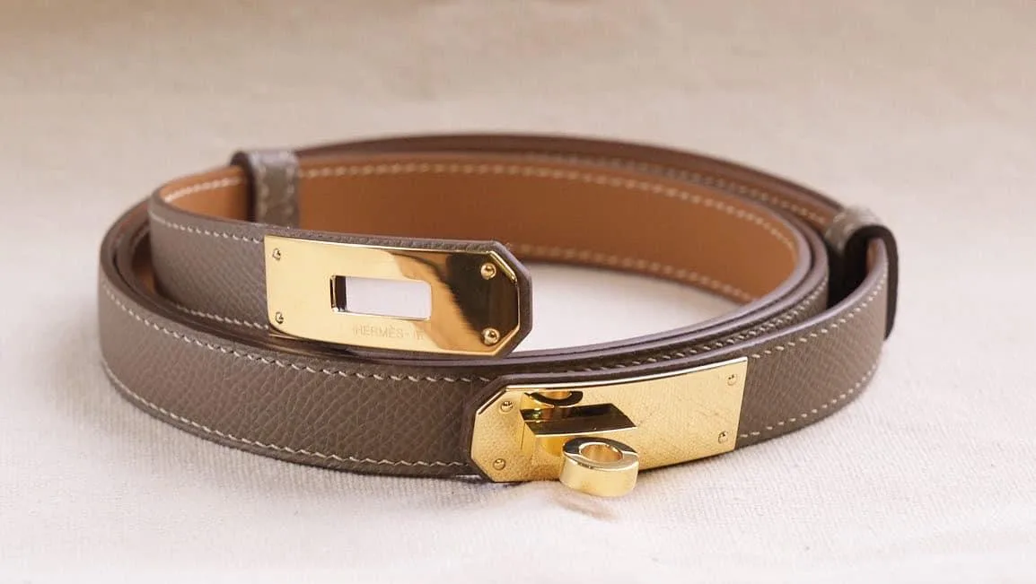 Thắt Lưng Da Nữ - Da Bê Epsom - Brown - KOI Leather