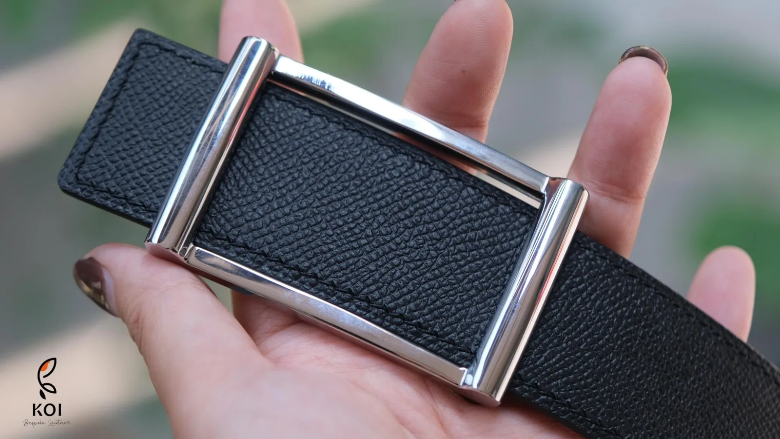 Thắt Lưng Da Nam - Da Epsom - Black - KOI Leather