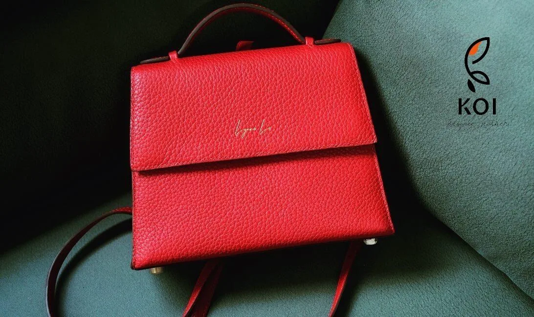 Balo Da Nữ - Da Clemence - Red - Hình 2