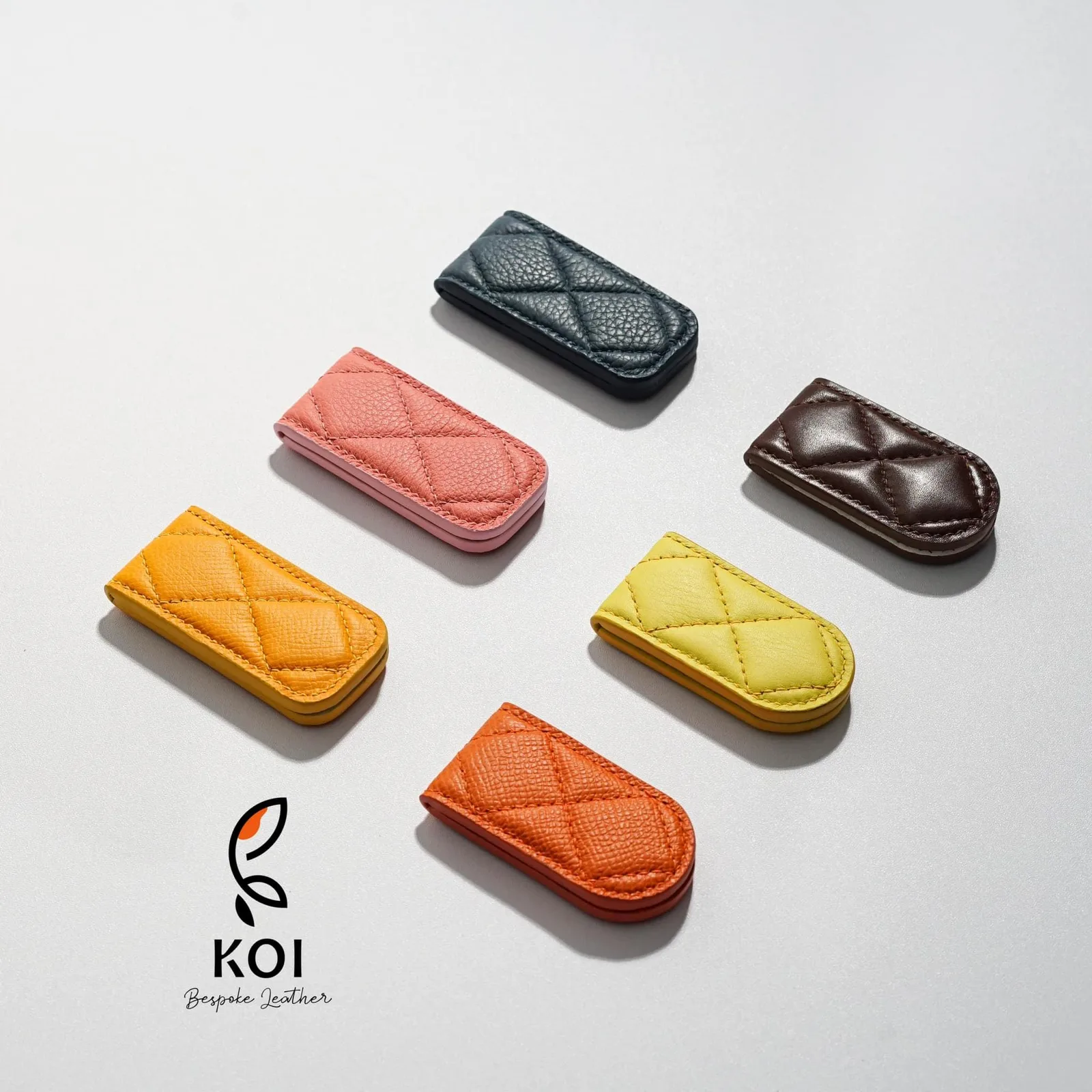 Kẹp Tiền Đính Nametag/Logo Theo Yêu Cầu - KOI Leather