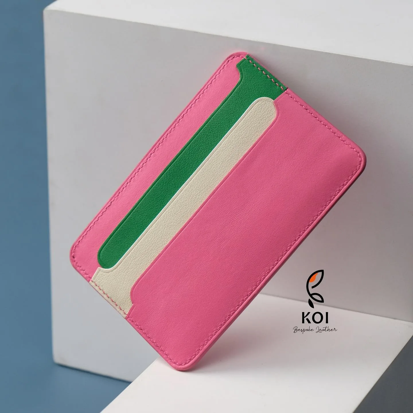 Cardholder Senot - Da Swift - Pink x Green - Hình 2