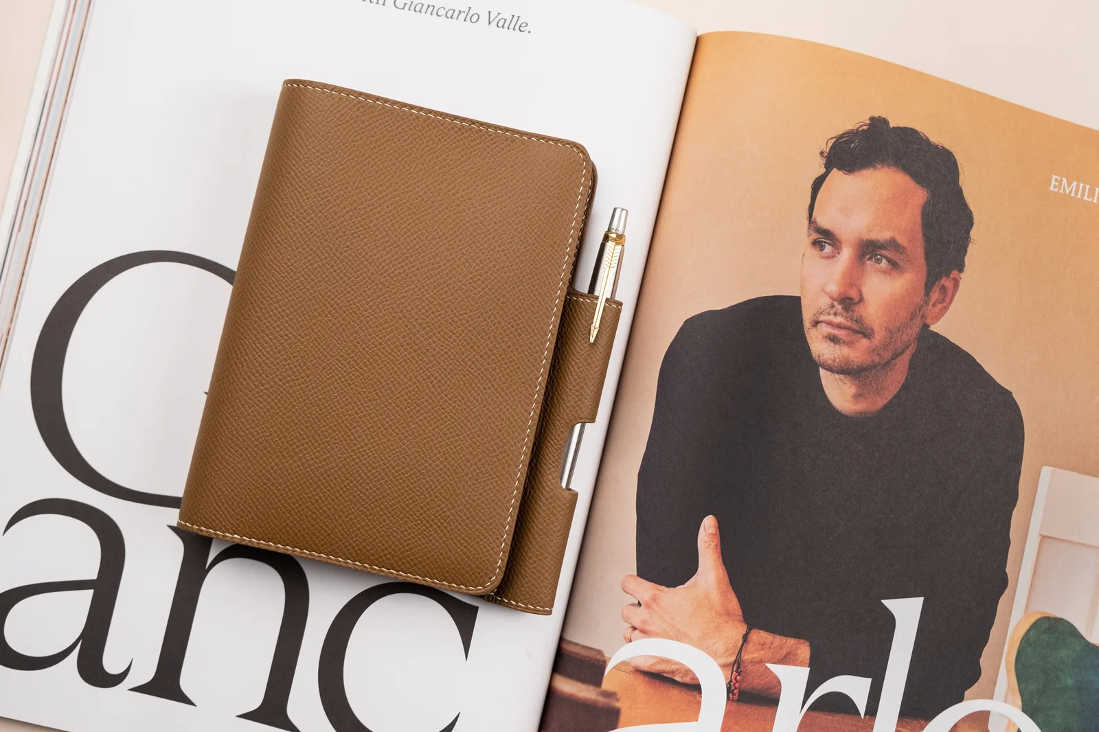 Passport Cover - Da Epsom - Brown - KOI Leather