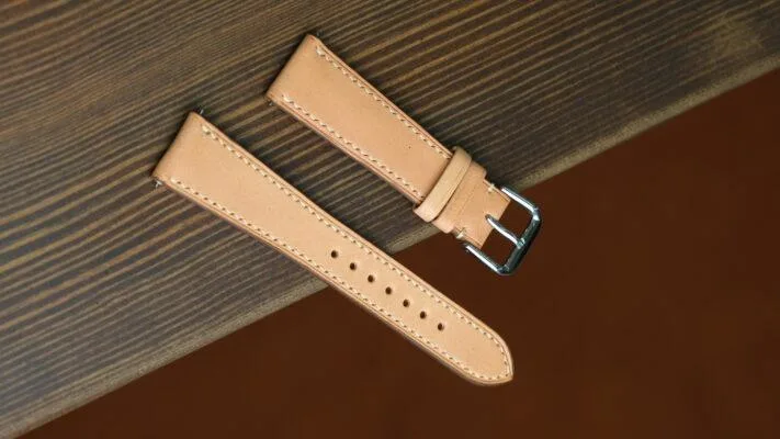 Dây Da Đồng Hồ - Da Buttero - Red - Hình 4
