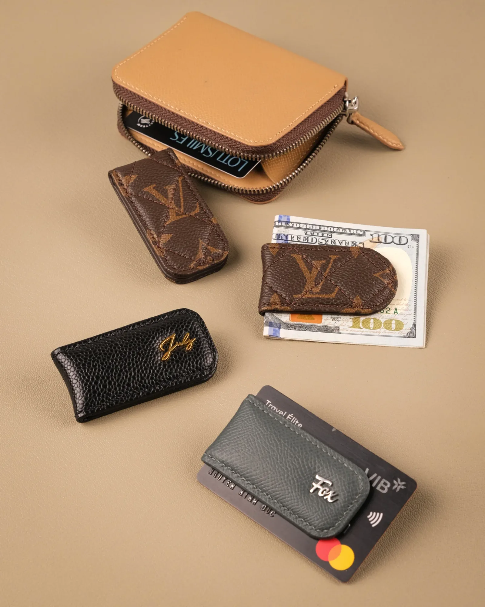 Ảnh Studio Money Clip - Koi Leather