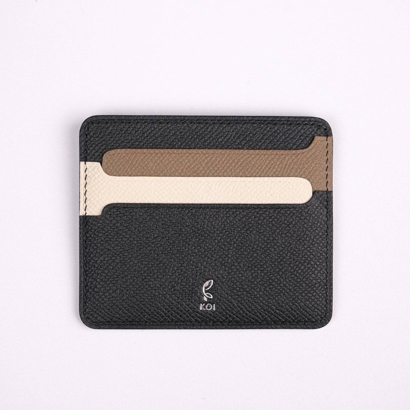 Ảnh Studio Ví đựng thẻ Senot da Epsom phối màu xanh navy - Koi Leather