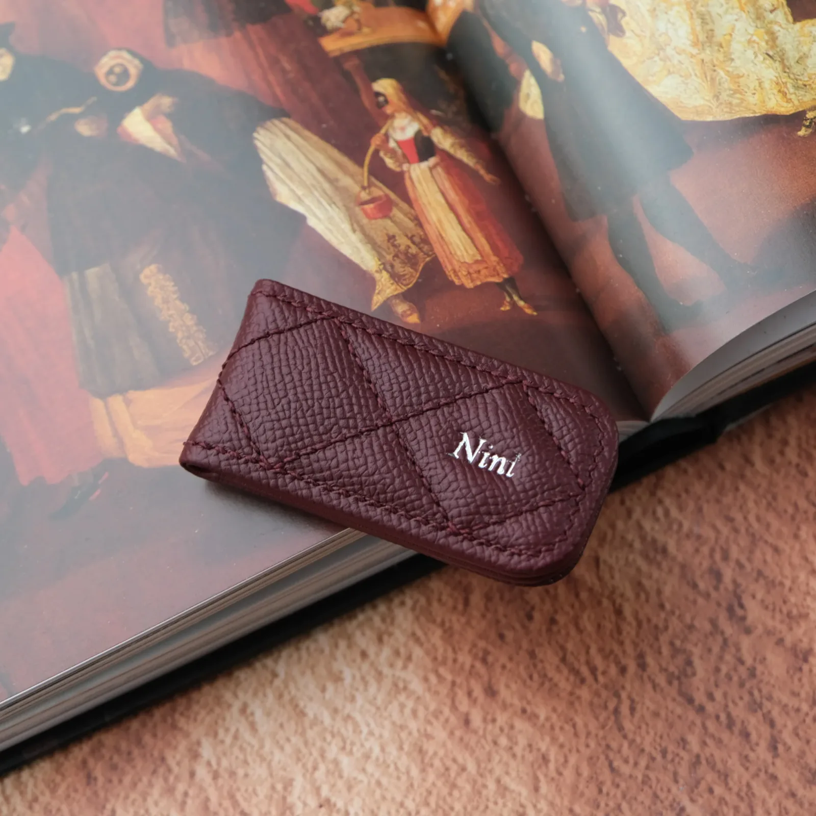 Ảnh Studio Money clip Epsom nini - Koi Leather