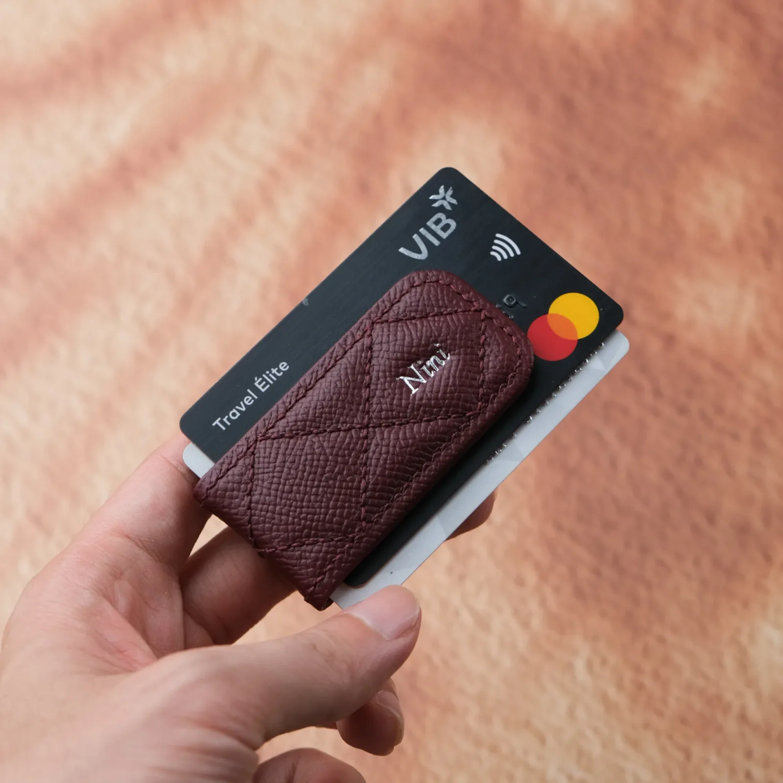 Ảnh Studio Money clip Epsom nini - Koi Leather