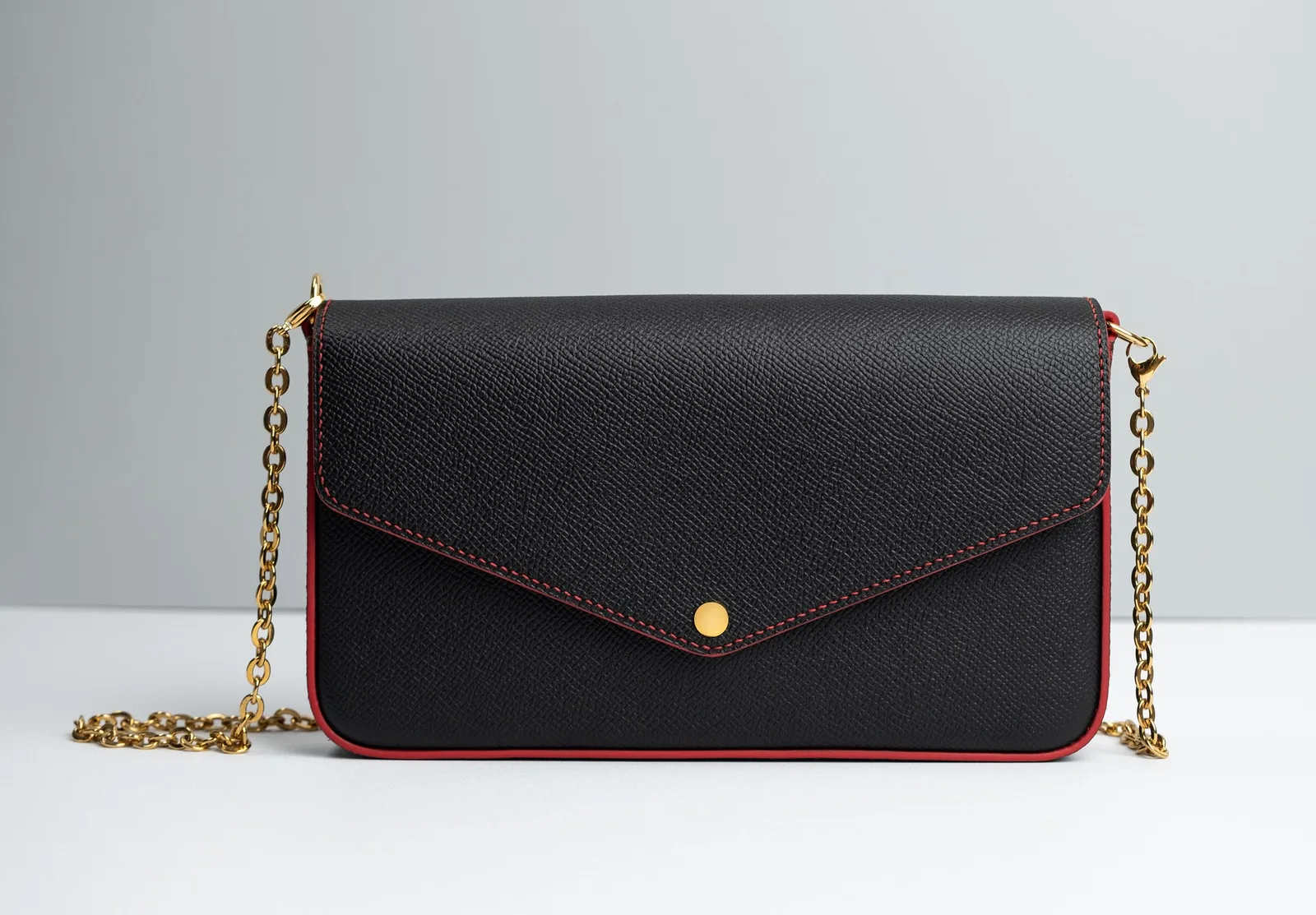 Ảnh Studio Túi nắp phong bì da Epsom kèm bộ 2 ví phụ - Koi Leather