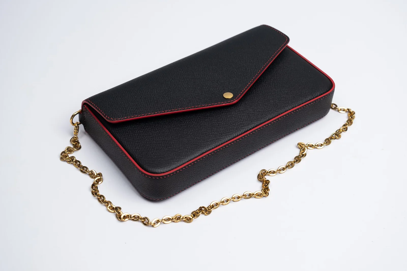 Ảnh Studio Túi nắp phong bì da Epsom kèm bộ 2 ví phụ - Koi Leather