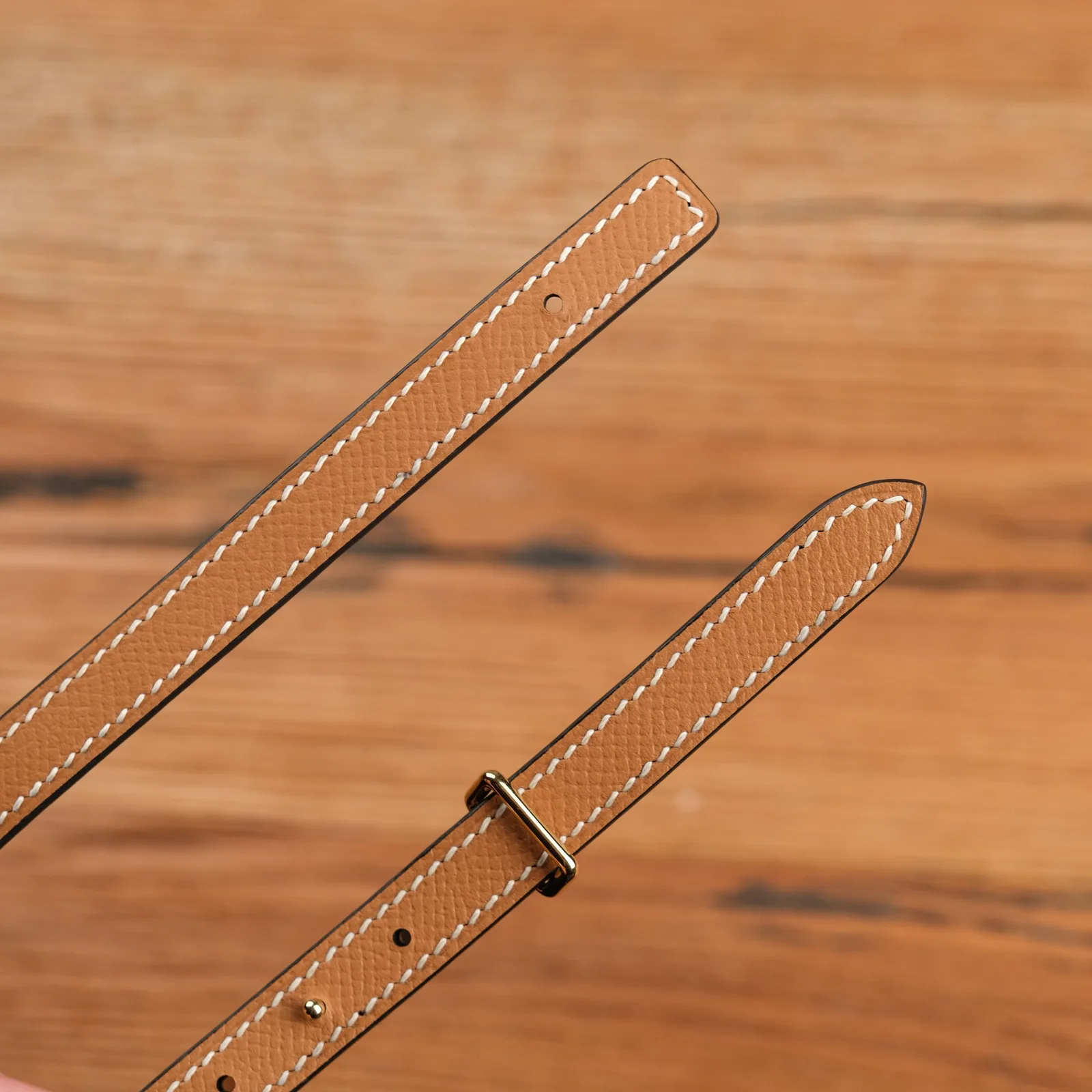 Ảnh Studio Dây lưng nữ da Epsom đen bản 18mm mặt khoá kỳ đà - Koi Leather