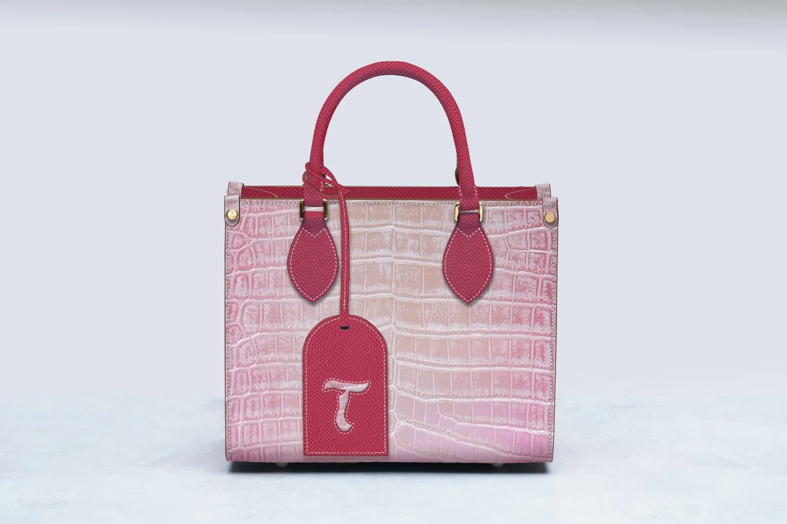 Ảnh Studio Túi Tote On the Go da cá sấu Art Croc - Koi Leather