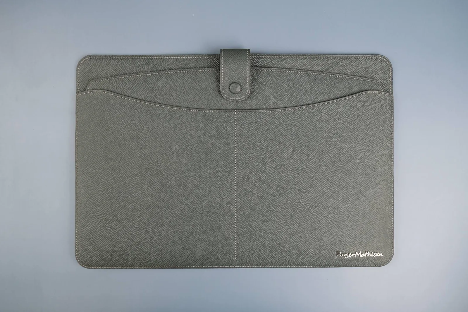 Laptop Sleeve - Da Epsom - SlateGray - KOI Leather