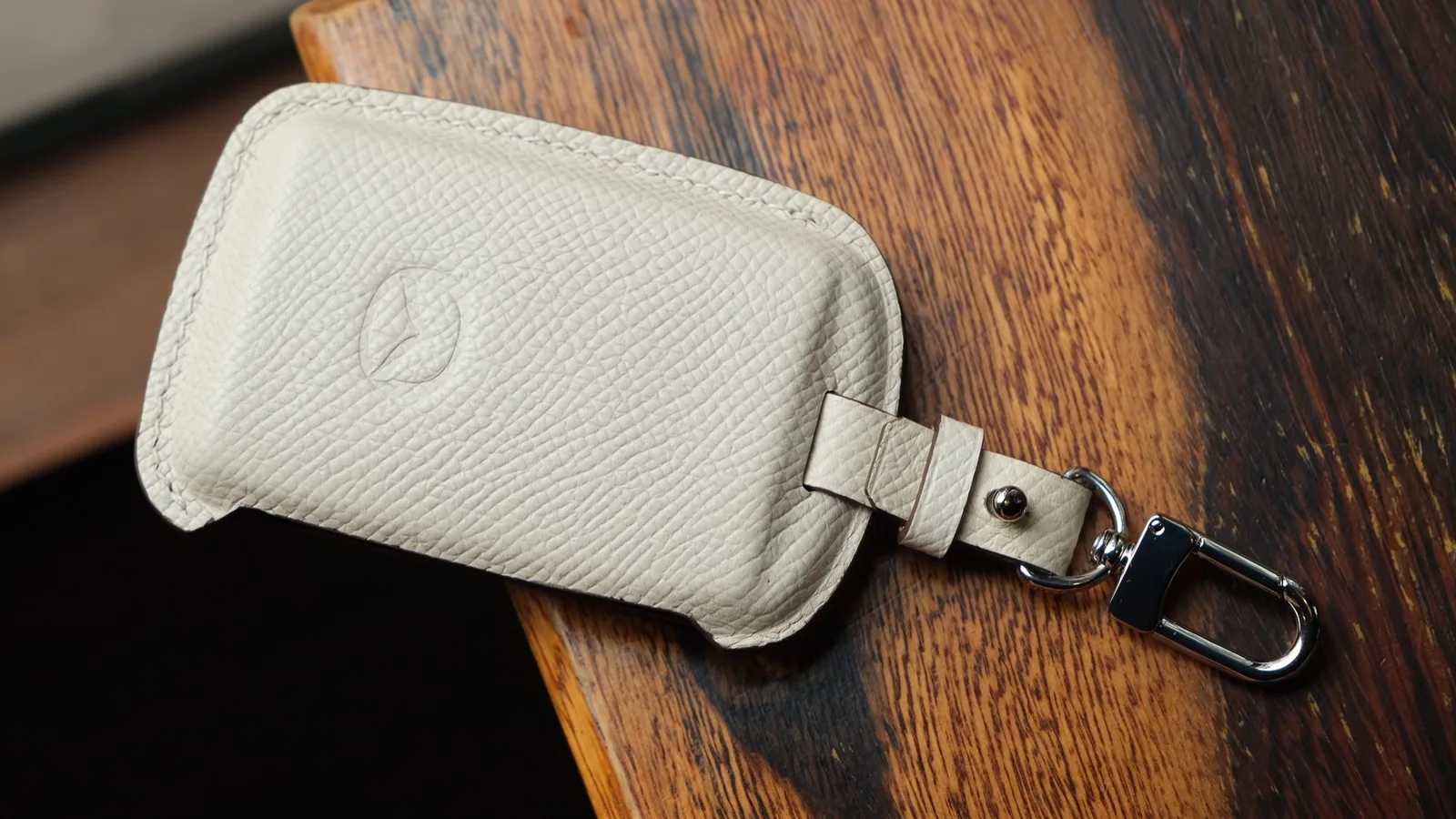 Ảnh Studio Bọc chìa khóa ô tô Mazda da cá sấu và da Epsom xanh mint - Koi Leather