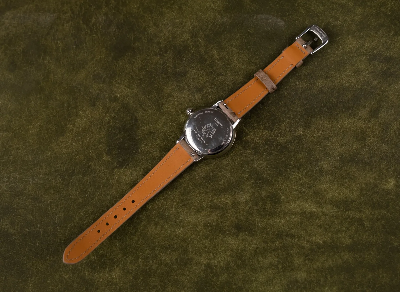 Ảnh Studio Dây đồng hồ đà điểu xám - Koi Leather