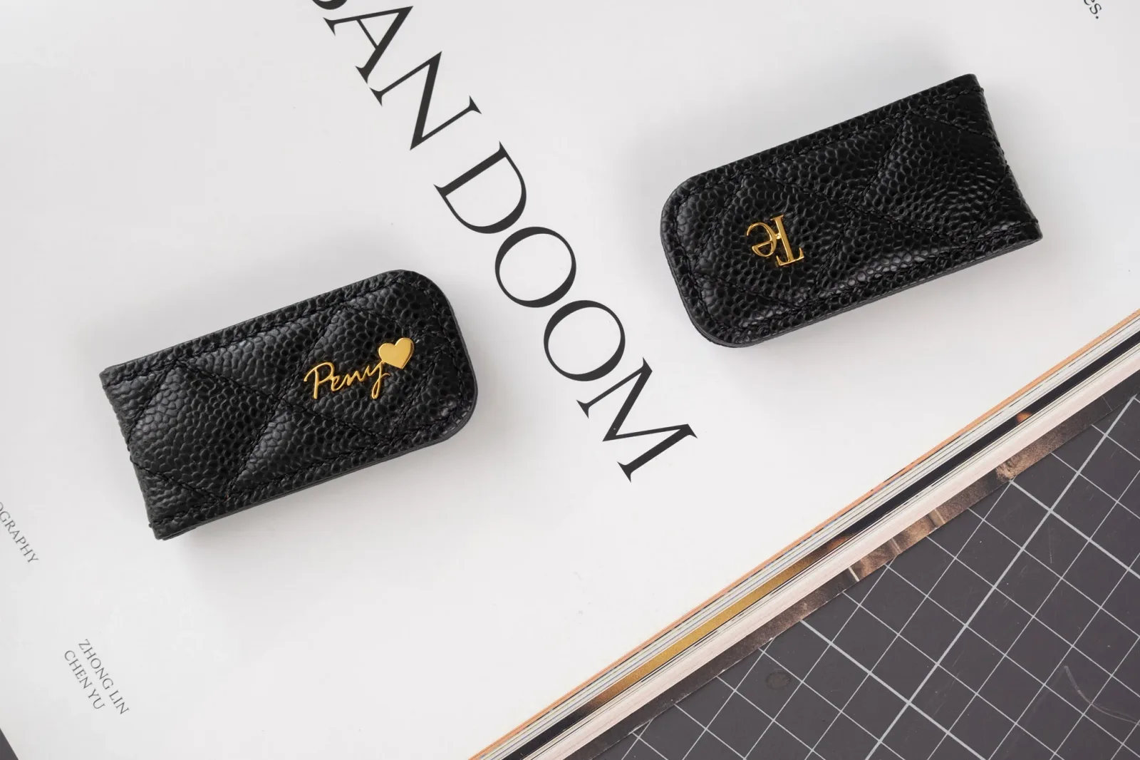 Ảnh Studio Money clip LaTe - May trám - 2 tag - Koi Leather