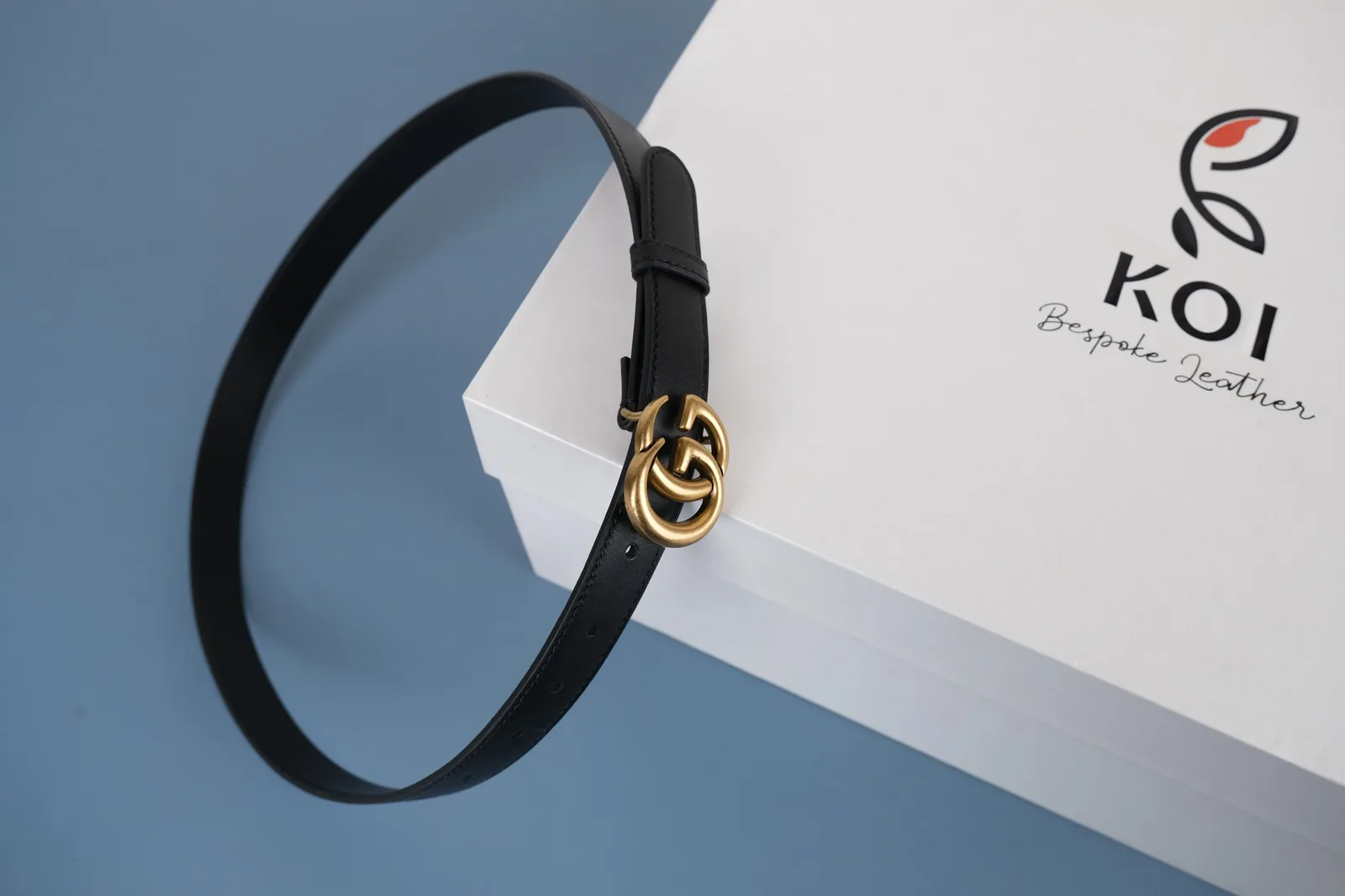 Ảnh Studio Dây thắt lưng da Swift màu đen bản 2cm - Koi Leather