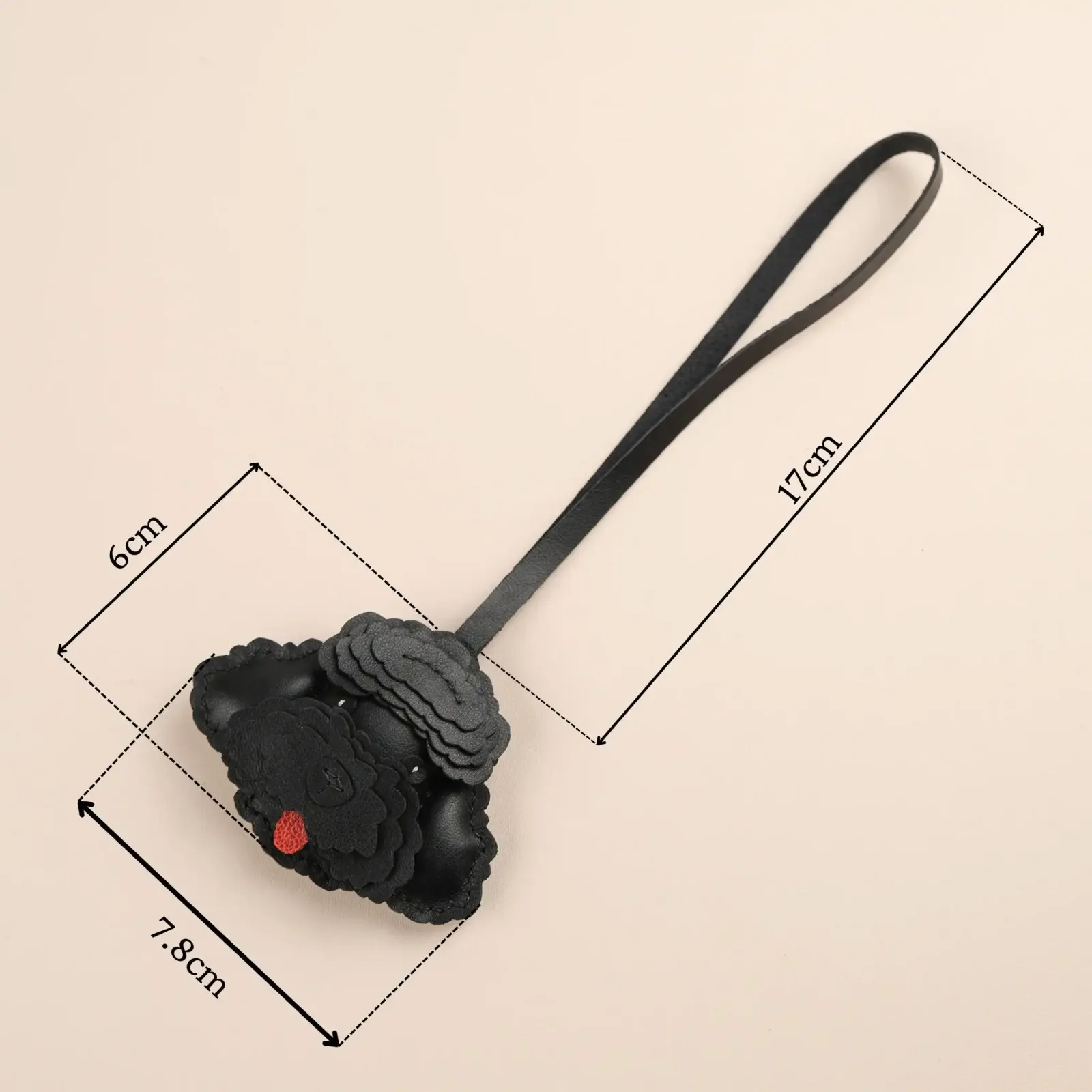 Charm cún poodle - Brown, Black, Dark Brown - Hình 2