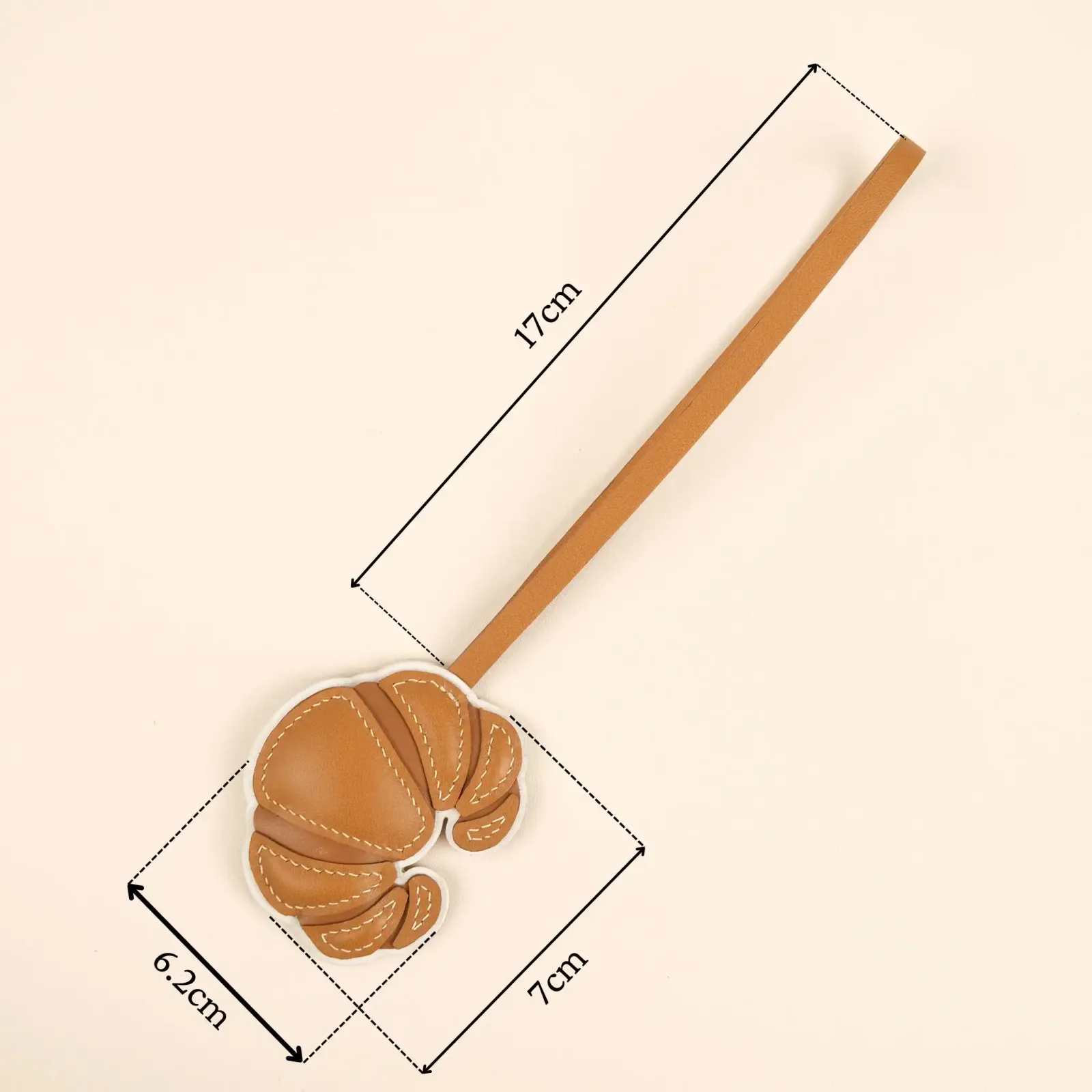 Charm Croissant - Da bò - Black, Brown - Hình 5