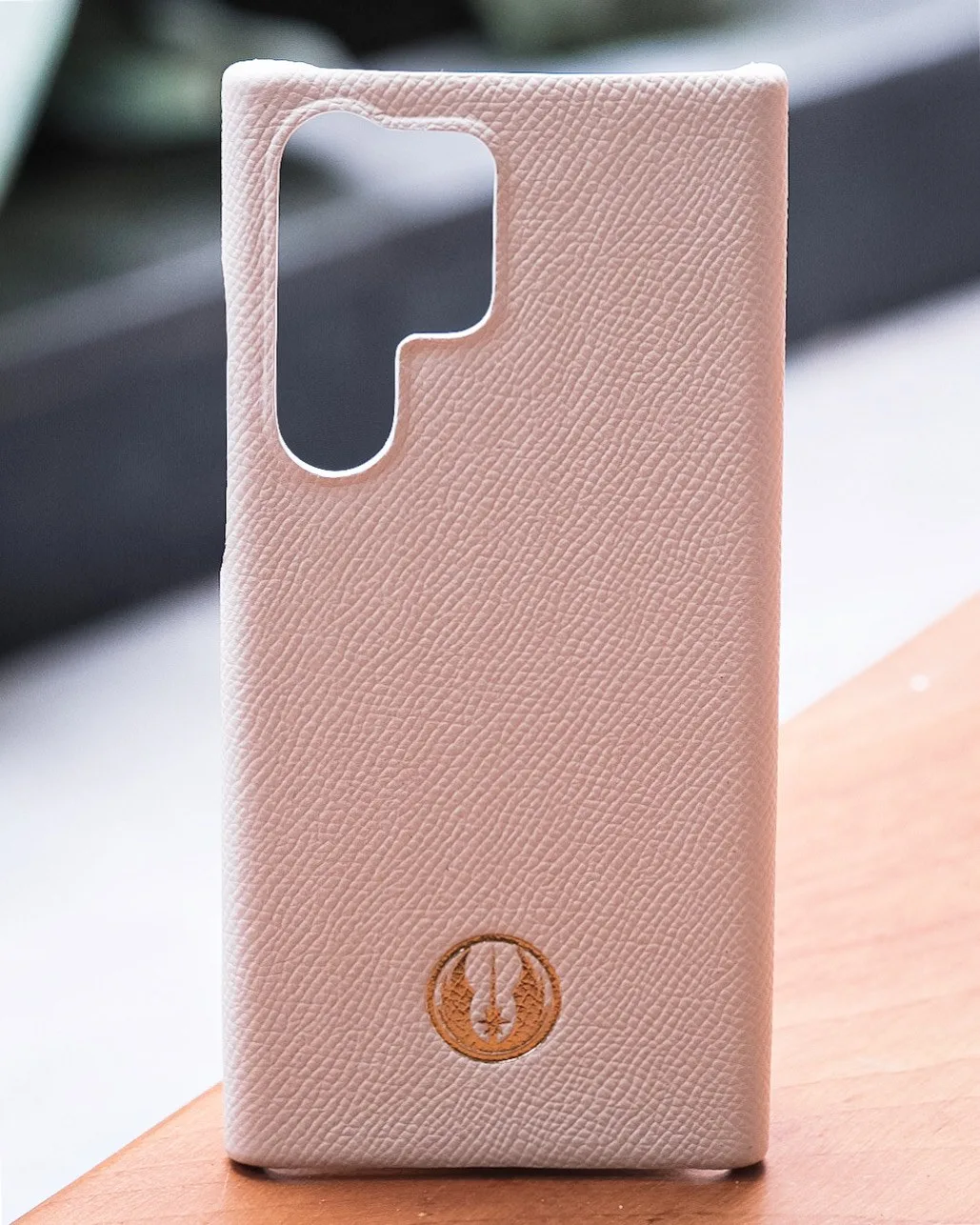 Ảnh Studio Ốp lưng Samsung da Epsom màu kem Craie - Koi Leather
