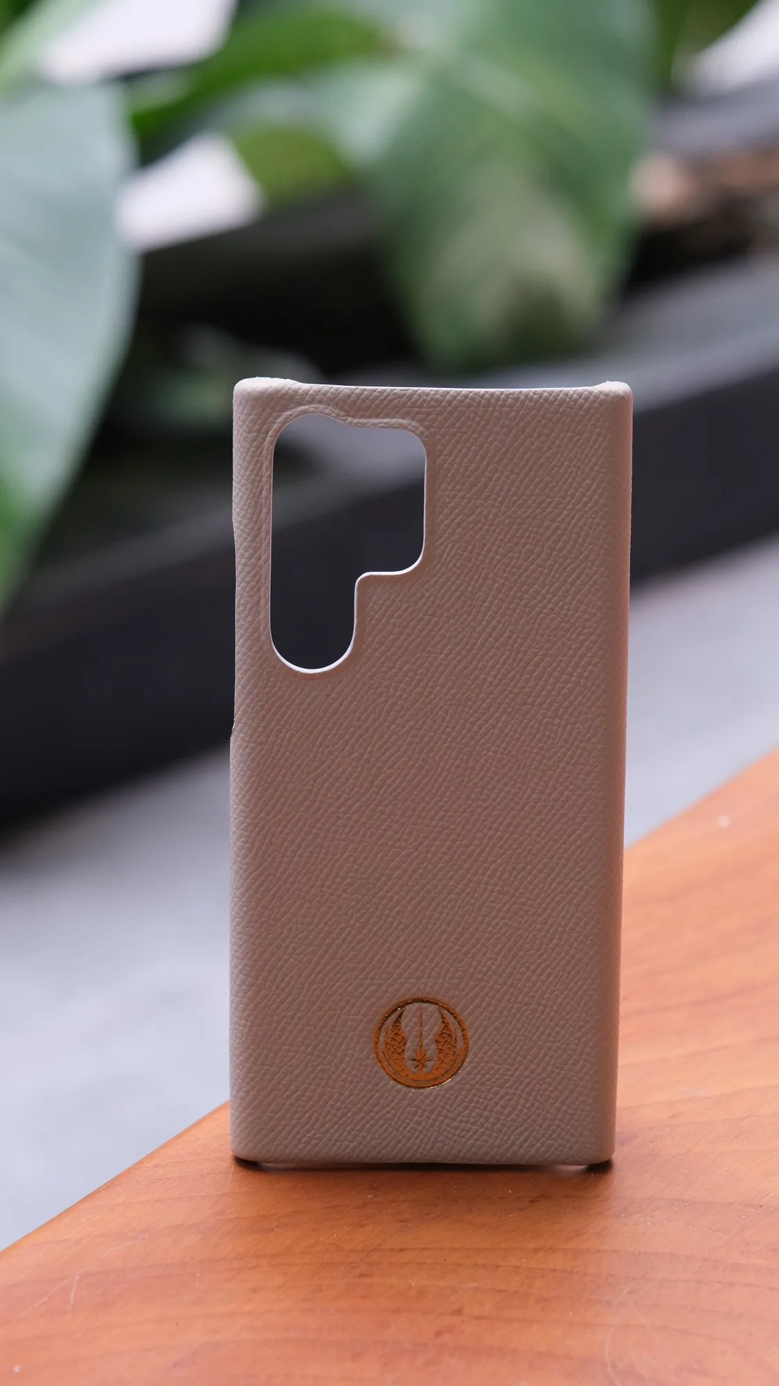Ảnh Studio Ốp lưng Samsung da Epsom màu kem Craie - Koi Leather