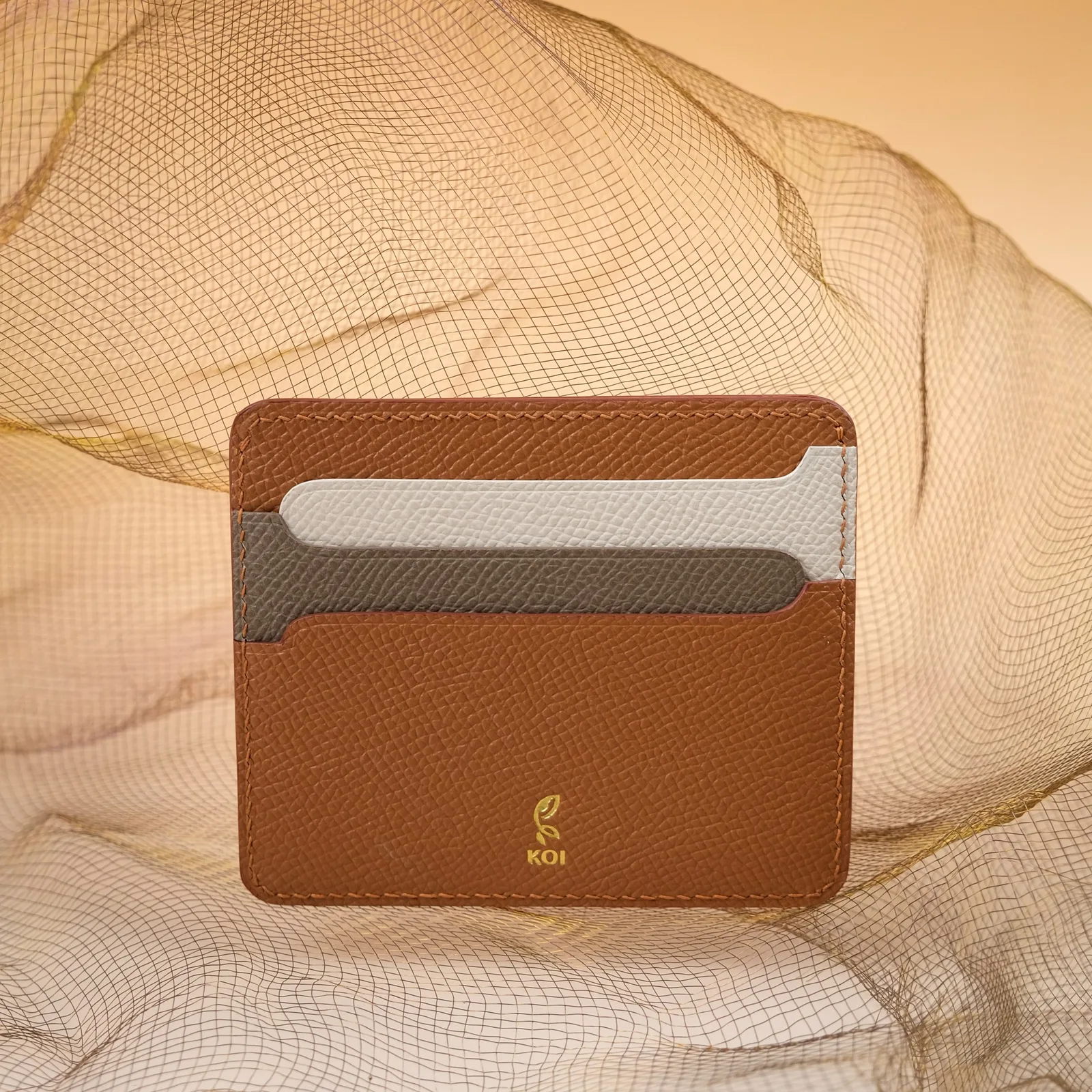 Ảnh Studio Ví đựng thẻ Senot da Epsom phối màu - Koi Leather