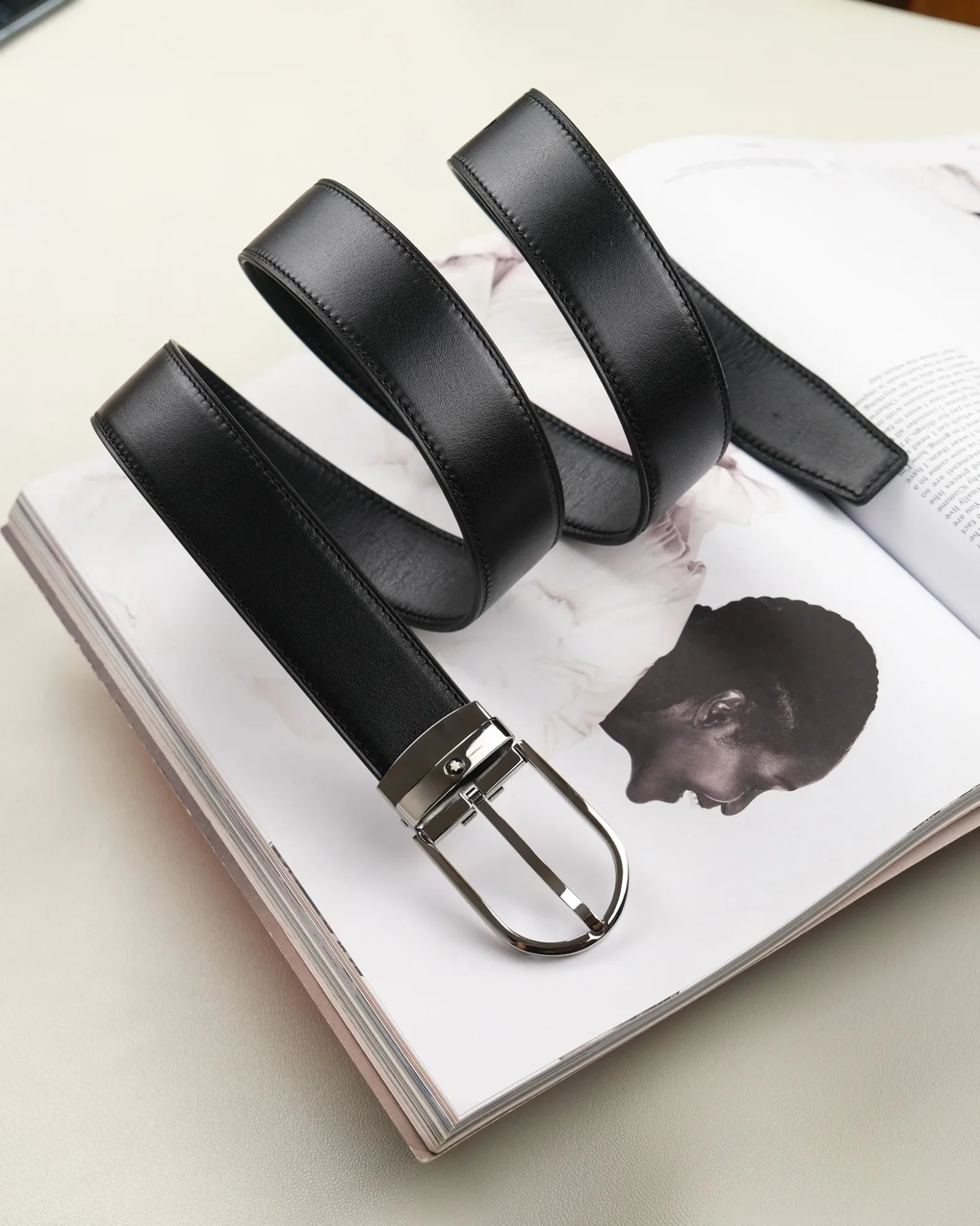 Ảnh Studio Dây lưng da Boxcalf dành cho nam - Koi Leather