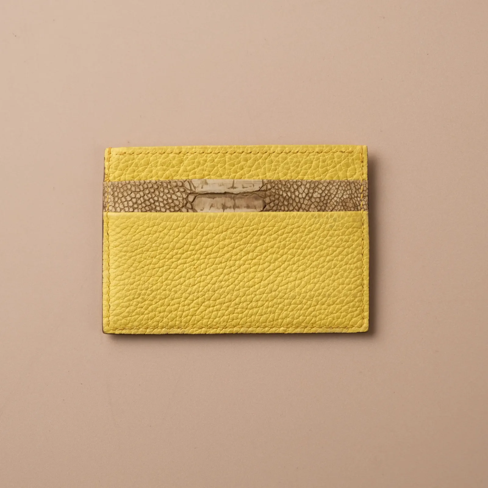 Ảnh Studio Card holder da Exotic - Kỳ đà - Cá sấu - Đà điểu hàng sẵn - Koi Leather