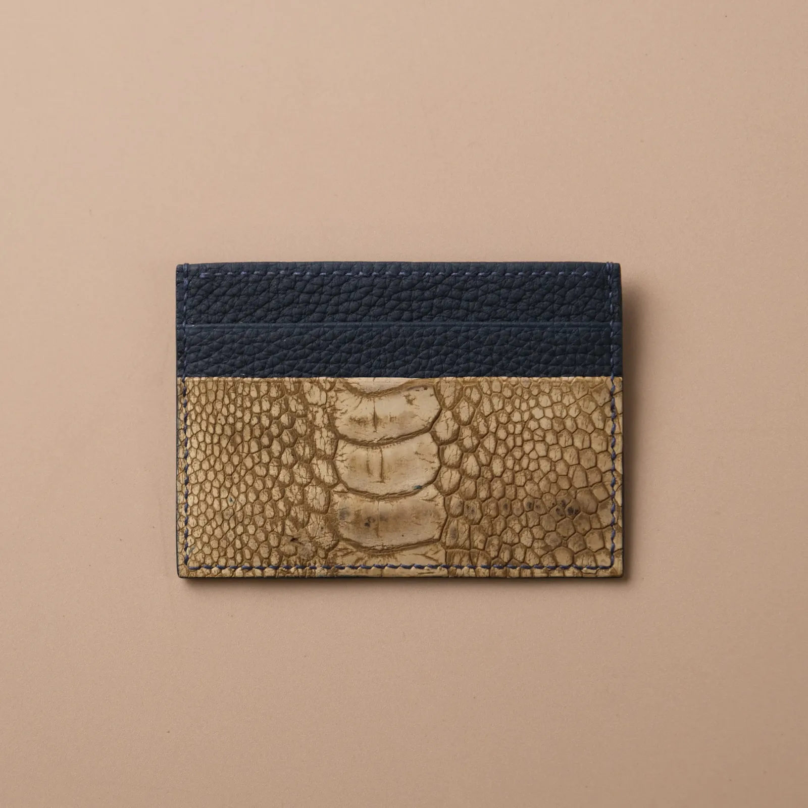 Ảnh Studio Card holder da Exotic - Kỳ đà - Cá sấu - Đà điểu hàng sẵn - Koi Leather
