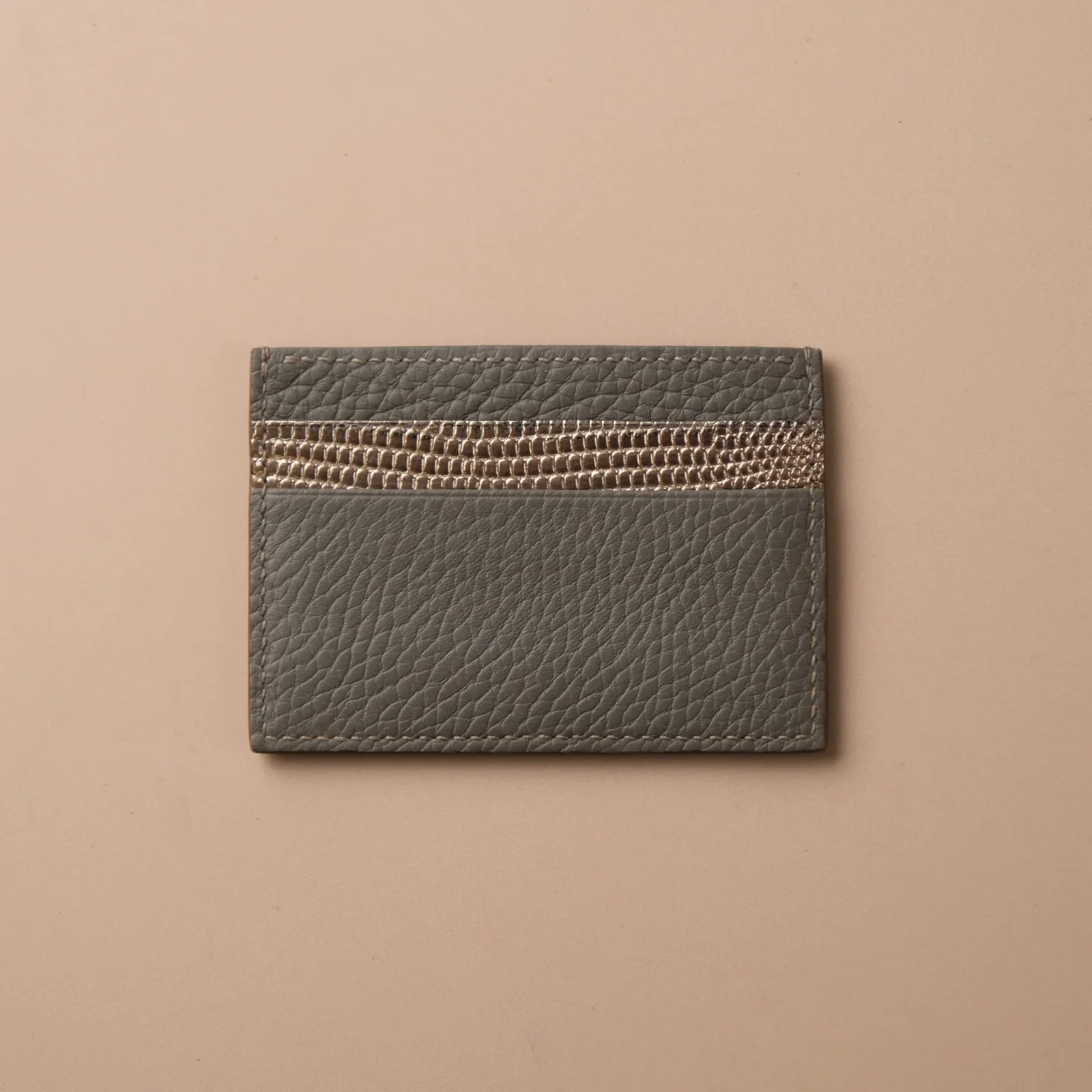 Ảnh Studio Card holder da Exotic - Kỳ đà - Cá sấu - Đà điểu hàng sẵn - Koi Leather