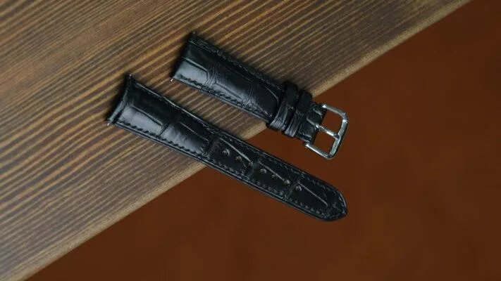 Dây Da Đồng Hồ - Da Alligator - Gray - Hình 3