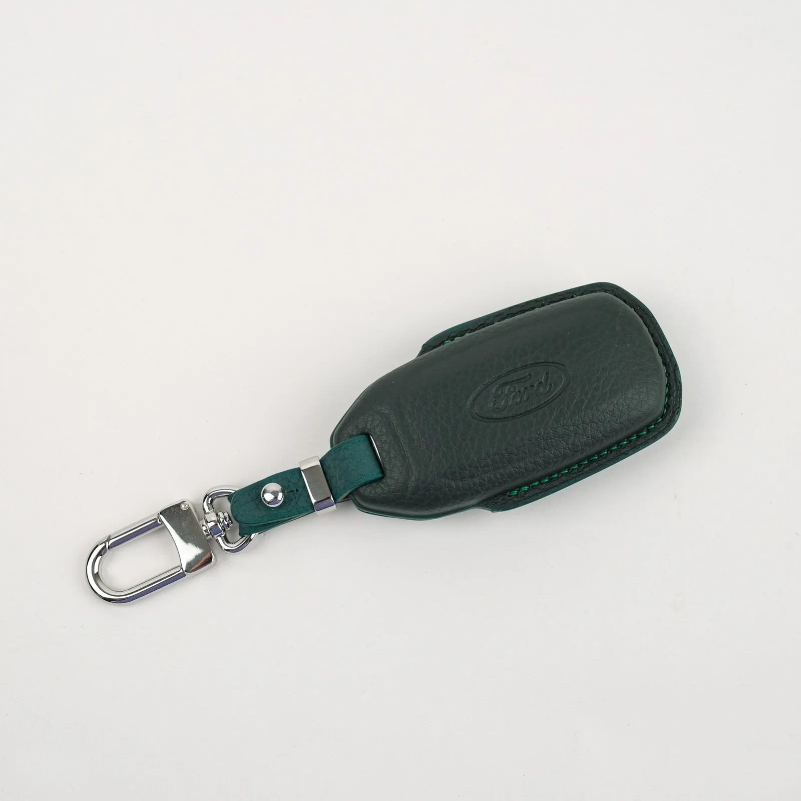 Ảnh Studio Bọc chìa khóa ô tô Ford da Togo xanh Malachite - Koi Leather