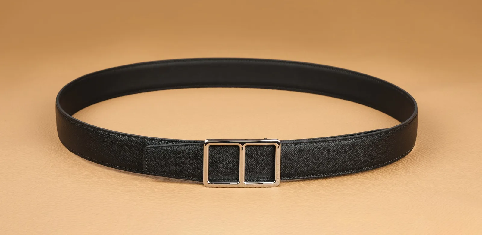 Ảnh Studio Dây thắt lưng da Taiga màu đen bản 32mm - Koi Leather