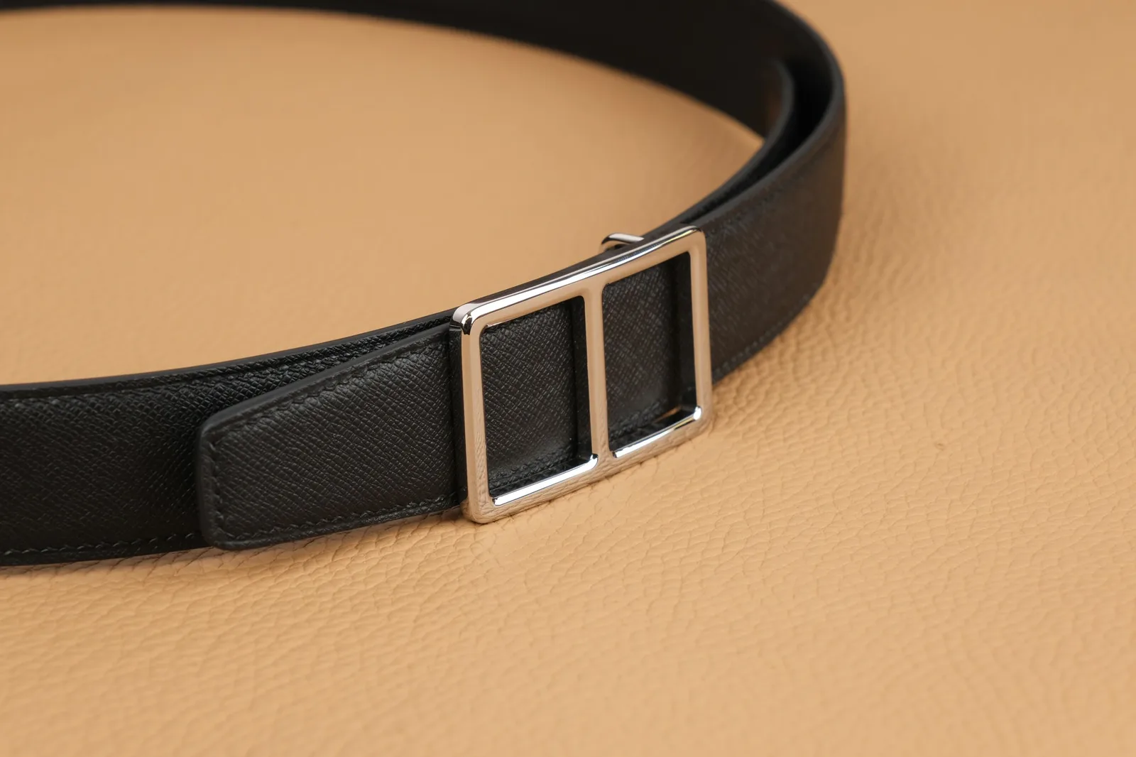 Ảnh Studio Dây thắt lưng da Taiga màu đen bản 32mm - Koi Leather