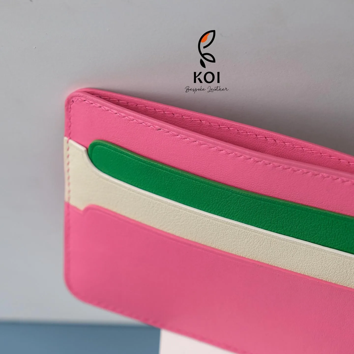 Cardholder Senot - Da Swift - Pink x Green - Hình 3