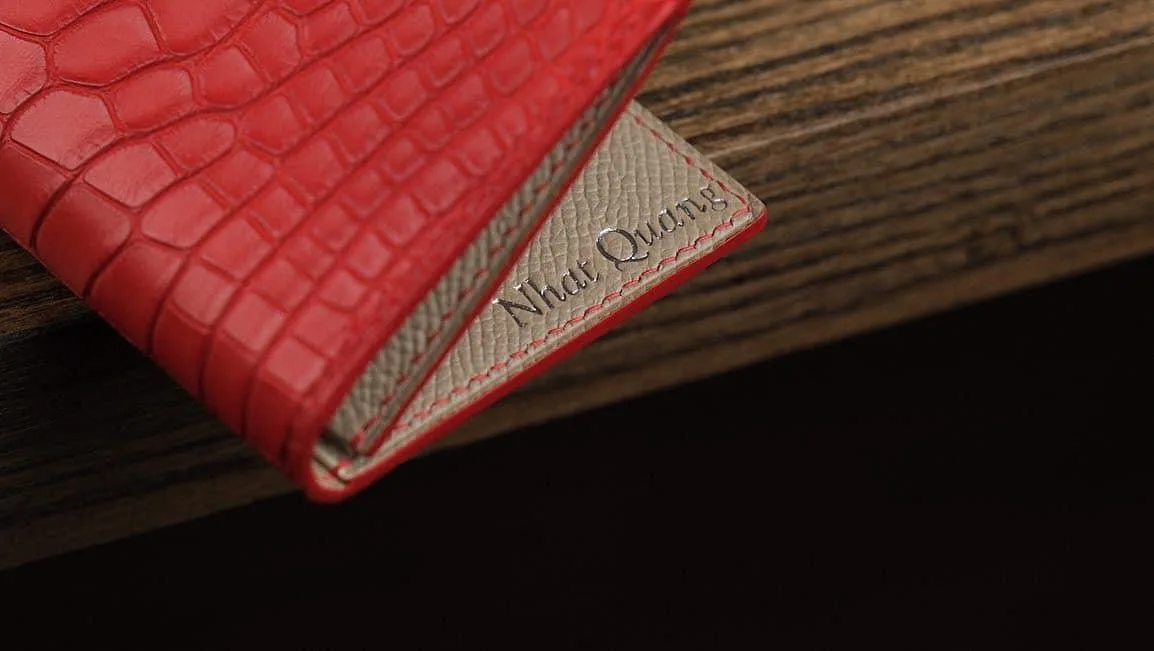 Cardholer Ví Đựng Thẻ - Alligator - FireBrick - Hình 3