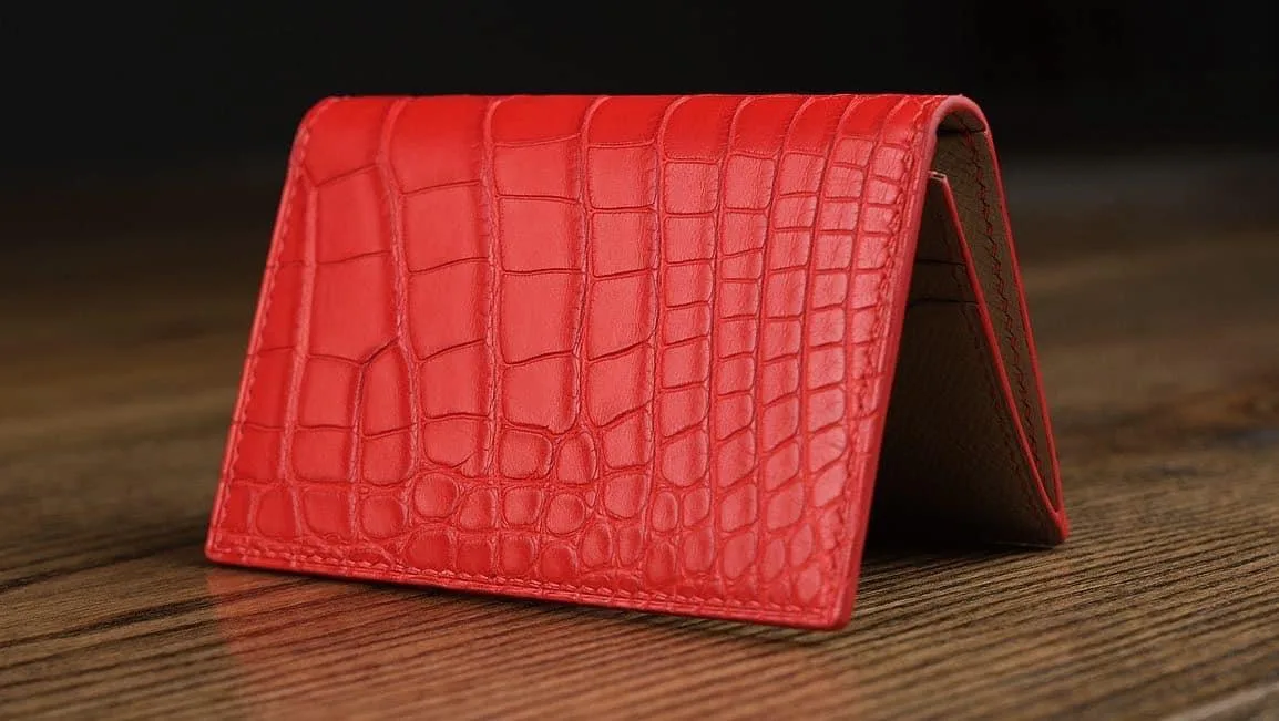 Cardholer Ví Đựng Thẻ - Alligator - FireBrick - Hình 2