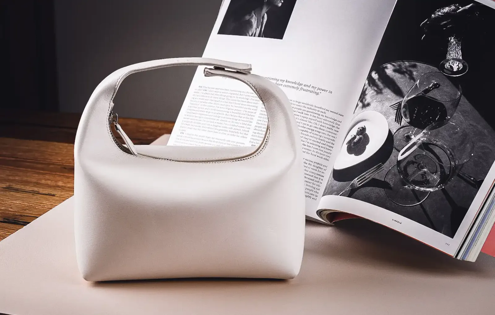 Hal Bag - Da Bò/Swift - White - Hình 4