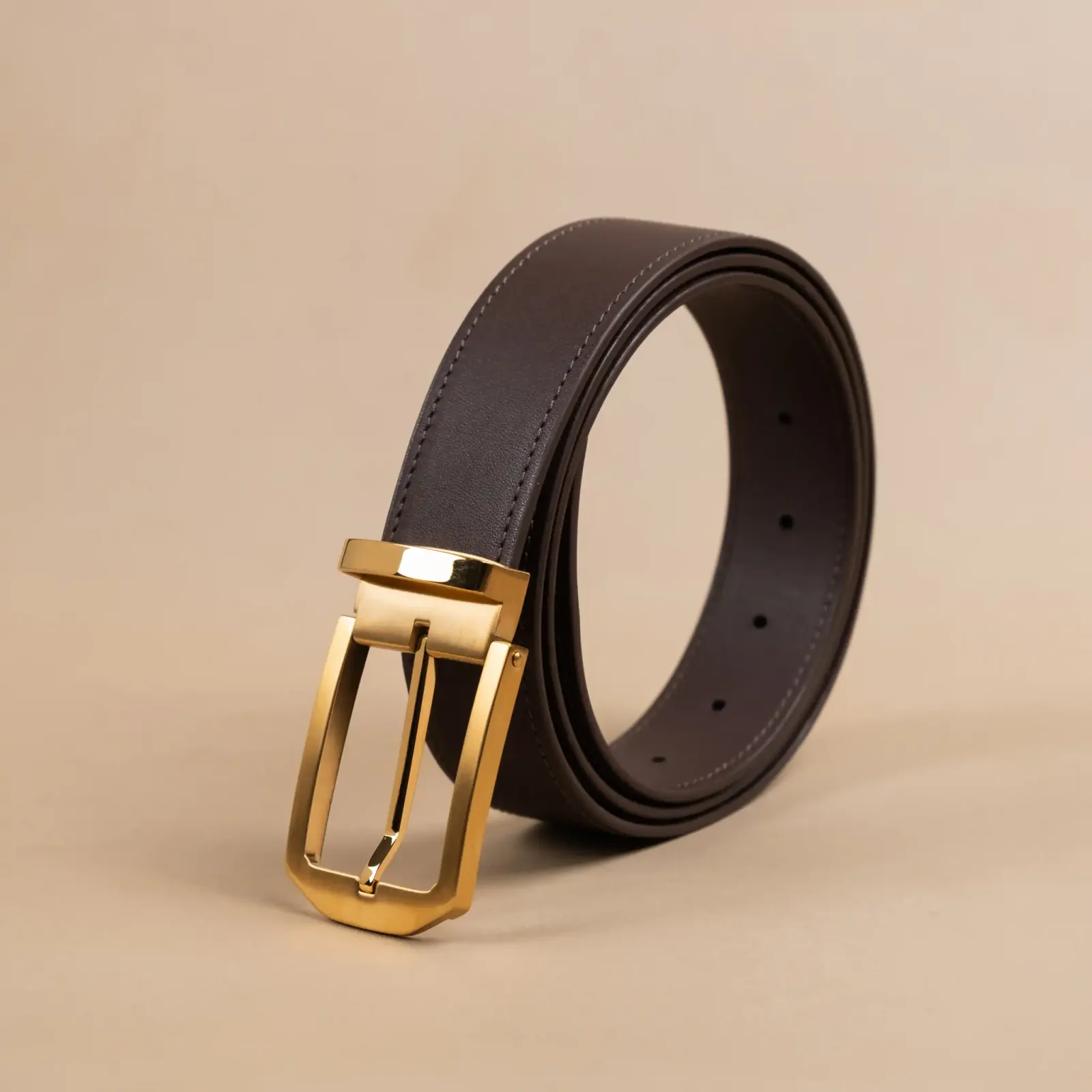 Thắt Lưng Nam - Da Bò - Black/Brown - Hình 5