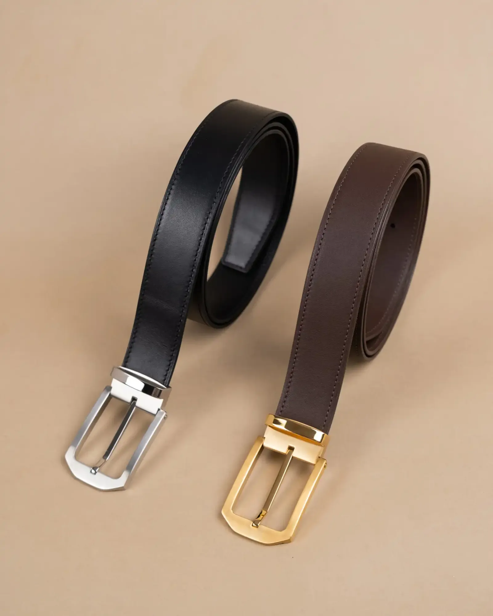 Thắt Lưng Nam - Da Bò - Black/Brown - Hình 8