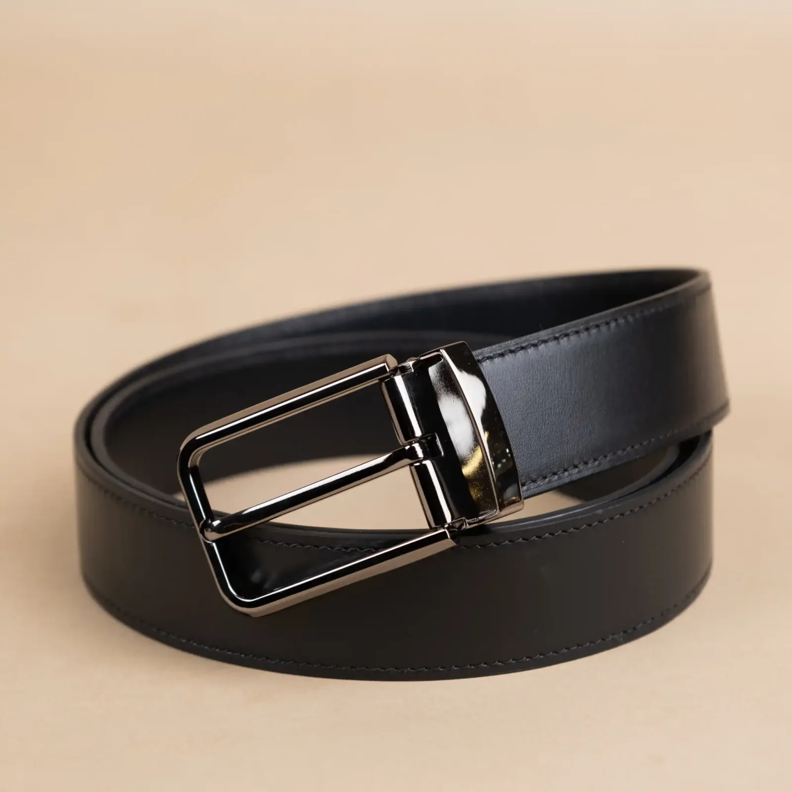 Thắt Lưng Nam - Da Bò - Black/Brown - Hình 7