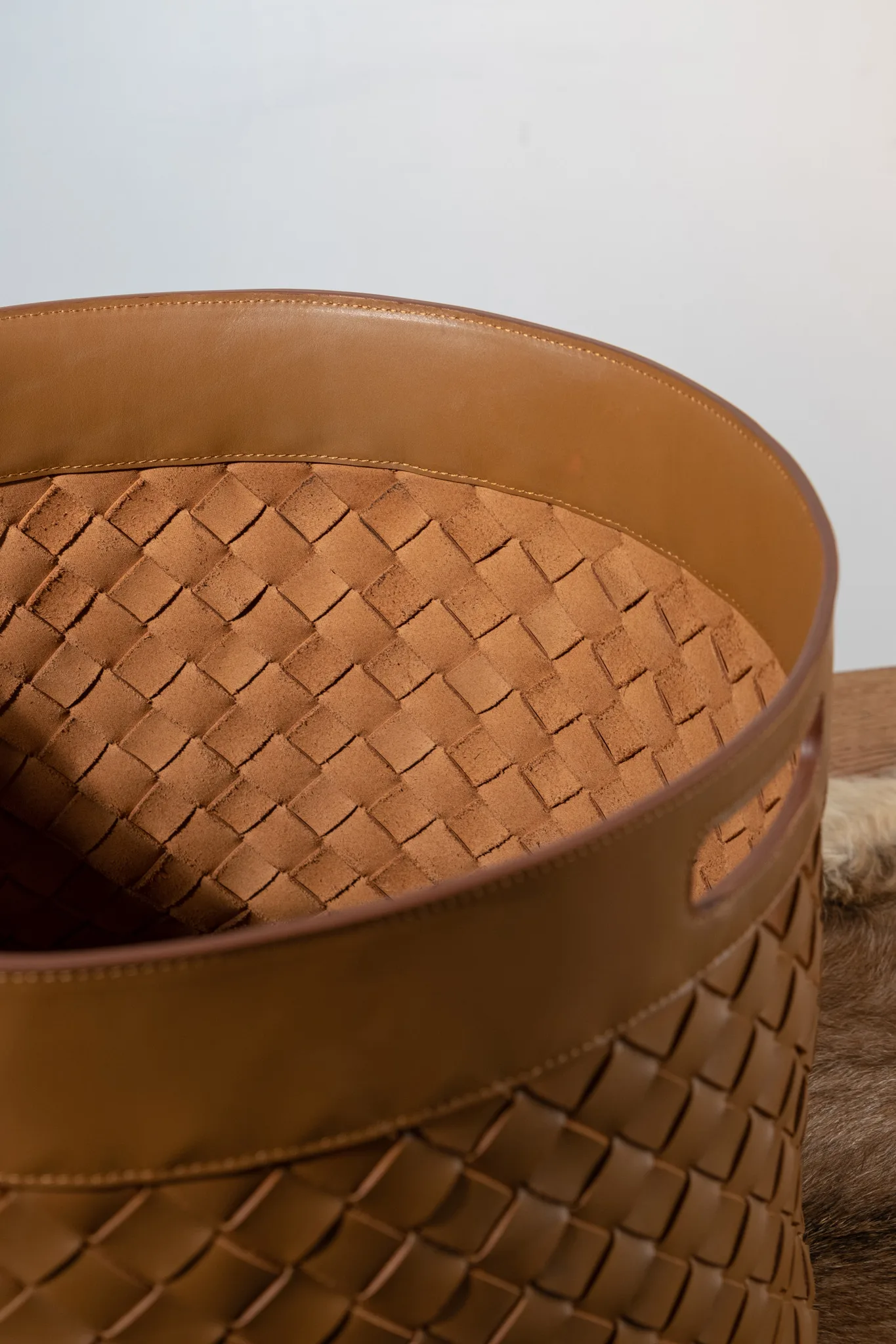 Sọt Đan - Da Bò - Brown - Hình 16