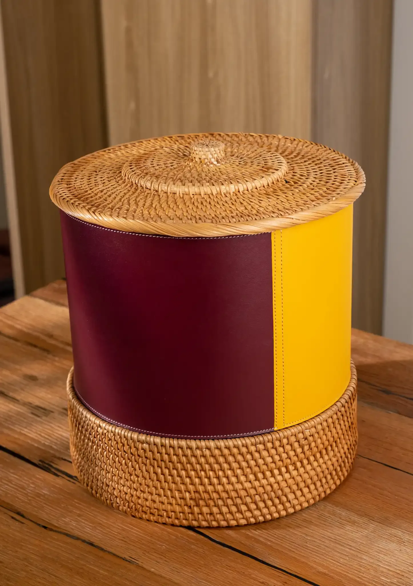 Sọt - Da Bò - Yellow - Hình 4