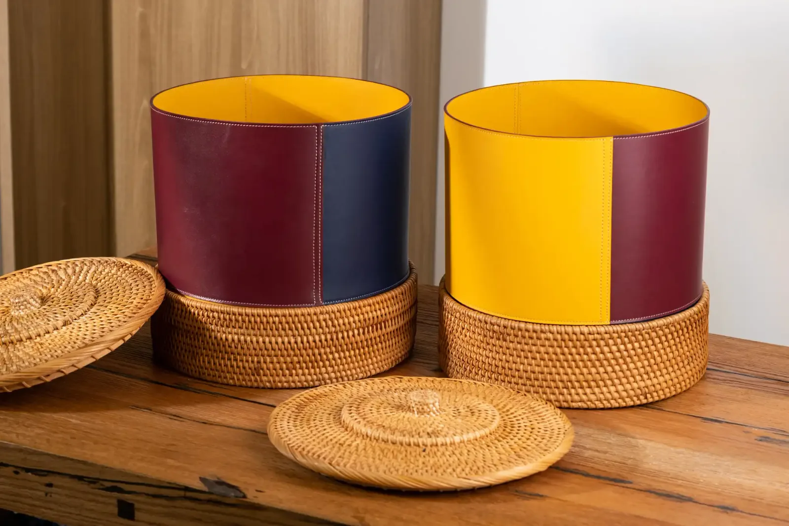 Sọt - Da Bò - Yellow - Hình 10
