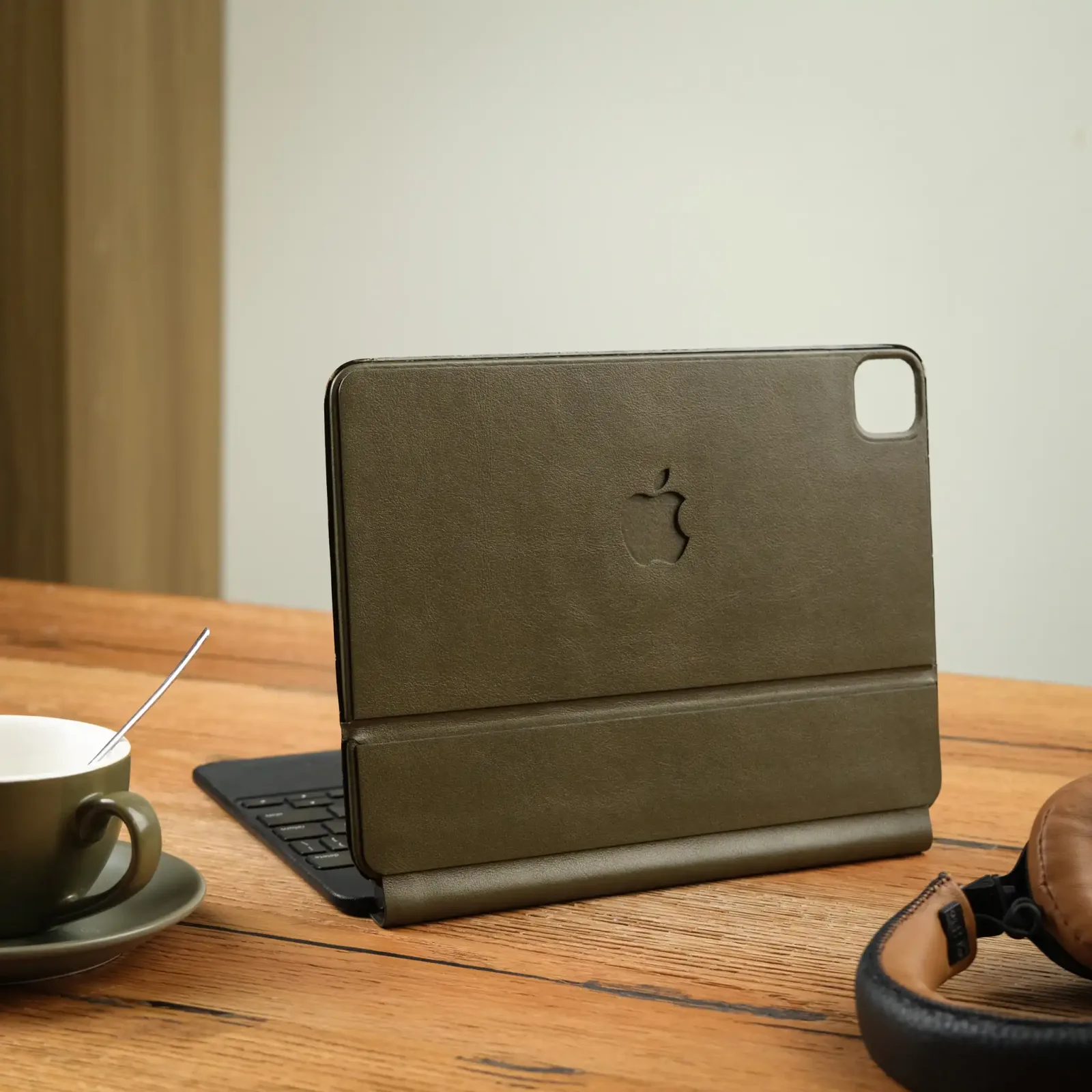 Bọc Keyboard - Da Bò - Olive - Hình 3
