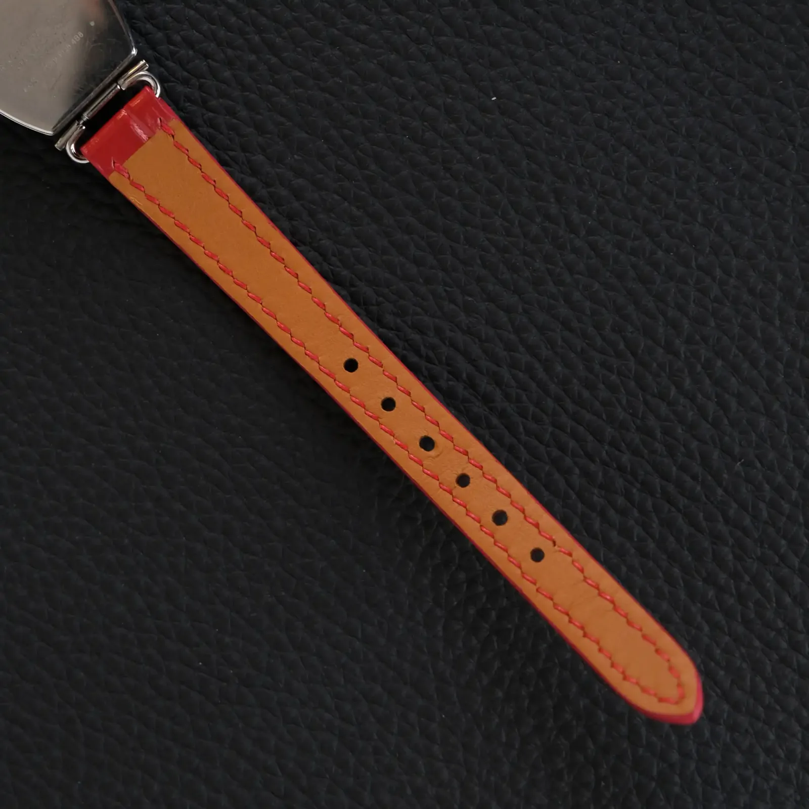 Dây Đồng Hồ Tissot - Da Cá Sấu - Red - Hình 7