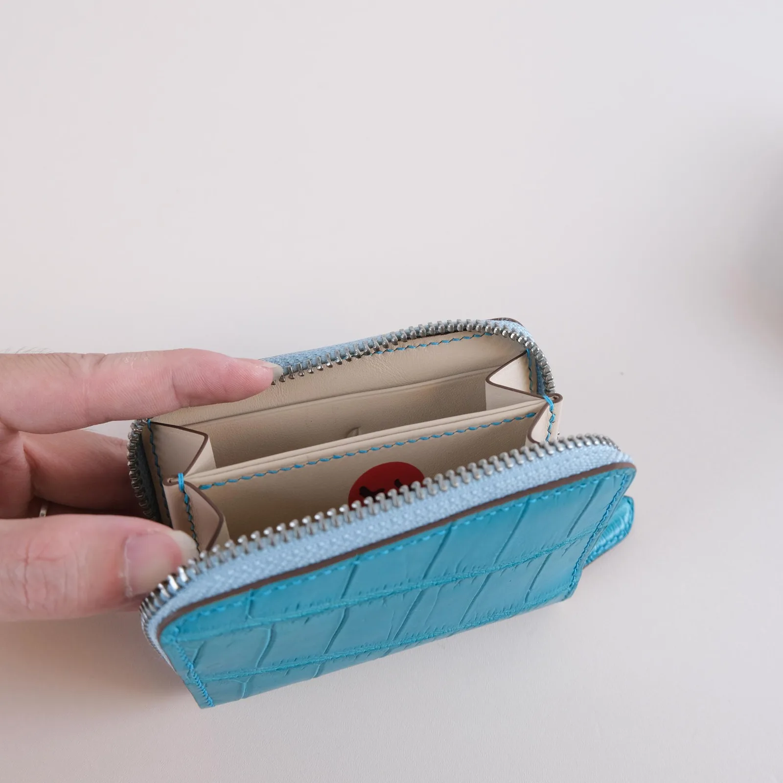 Ví Zipper - Ví da cá sấu Alligator - Hình 3