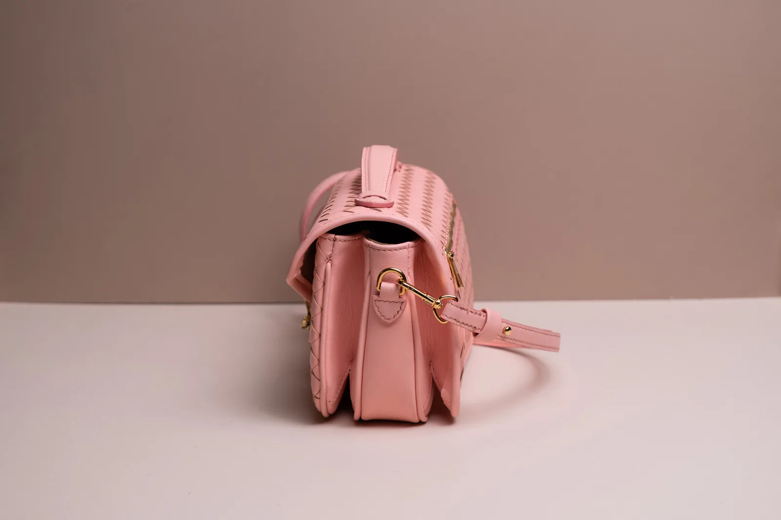 Túi Chub - Da Bò - Pink - Hình 3