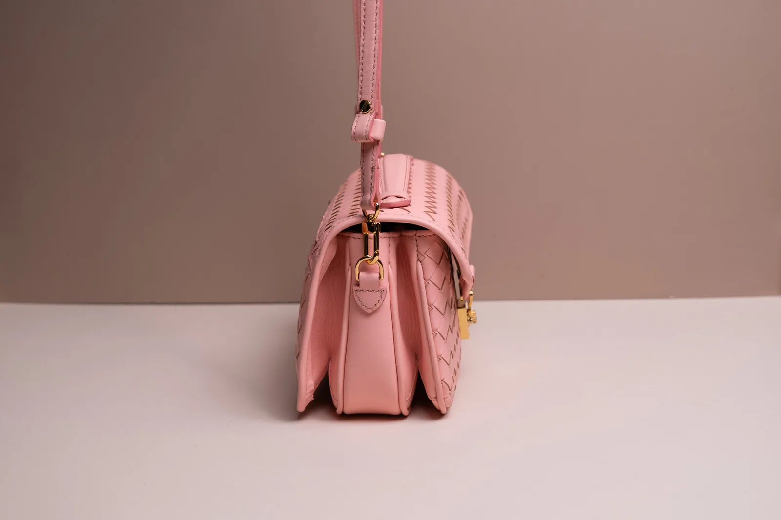 Túi Chub - Da Bò - Pink - Hình 5